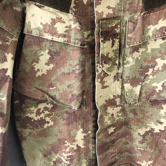 Vintage Italian Army Vegetato Jacket Mens Medium Camo Combat Military EI 2000s - Picture 9 of 15